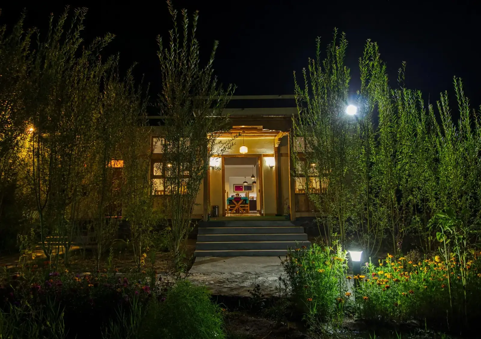 Chalet Seabuckthorn — The chalet by night