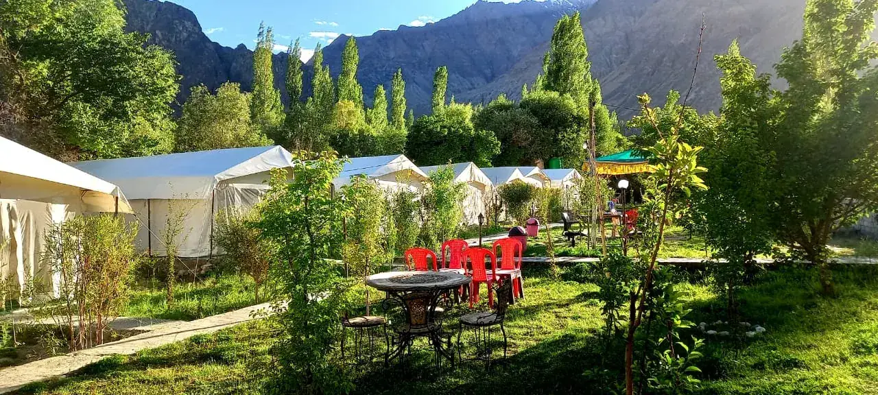 Mountain Camp Nubra — Afternoon in the garden
