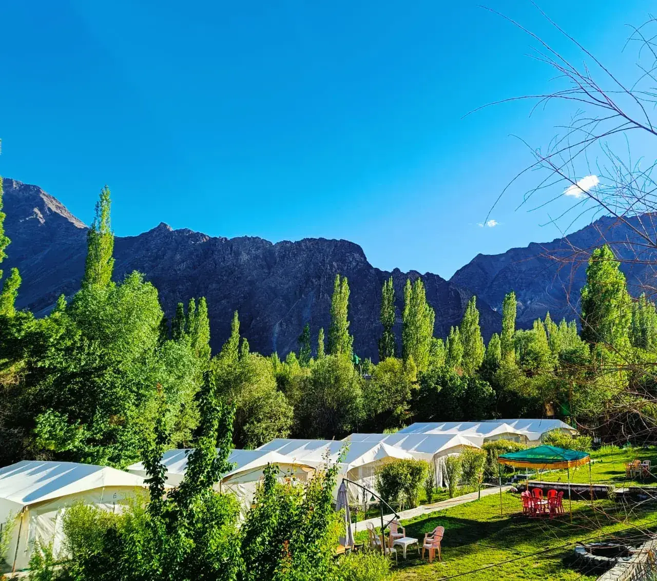 Deluxe Swiss Tent — Mountain Camp Nubra