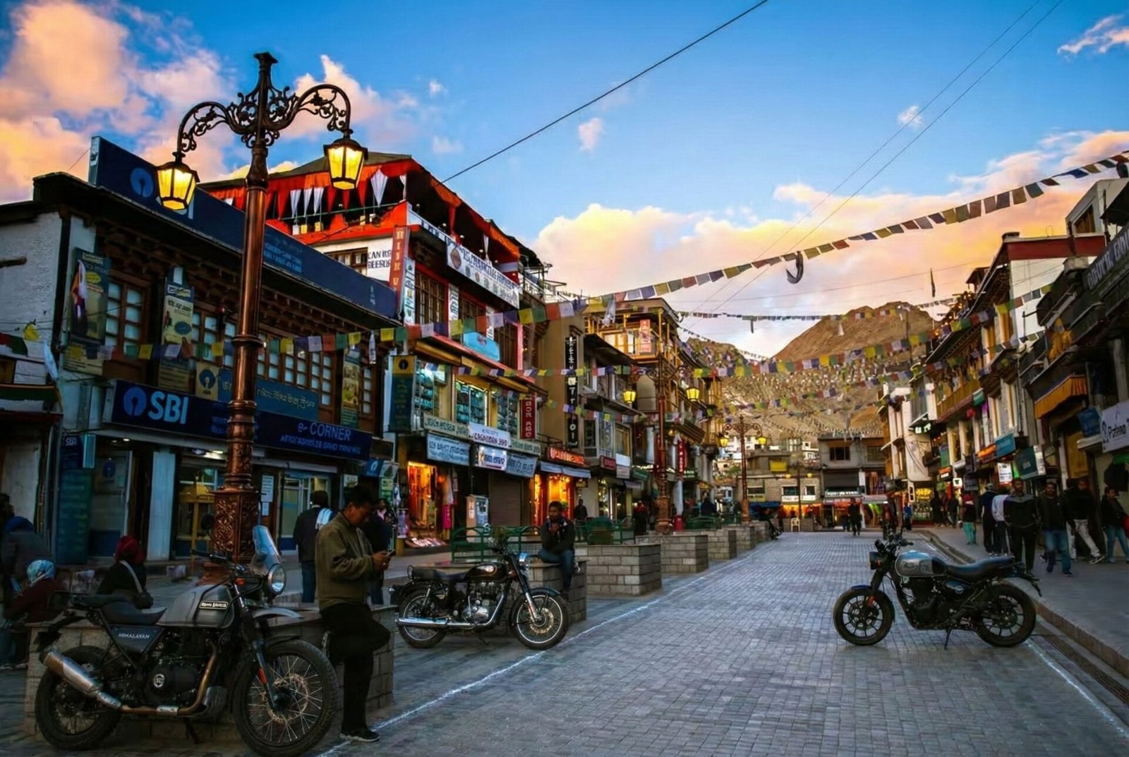 Leh Market Bikers trip india hotels & holidays